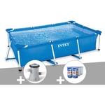 Intex - Kit piscine tubulaire rectangulaire 3,00 x 2,00 x 0,75 m + Filtration à cartouche + 6 cartouches de filtration