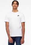 Nike Sportswear Club Mens T Shirt in White Cotton - Size 2XL