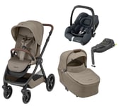 Maxi-Cosi Oxford Plus duovagn + Cabriofix babyskydd + bas