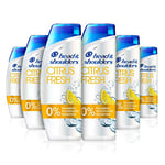 Head & Shoulders Citrus Fresh Shampoo for Greasy Hair, Pack of 6