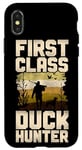 iPhone X/XS Duck Hunting Hunter Vintage Retro First Class Duck Hunter Case