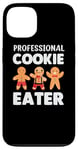 Coque pour iPhone 13 Professional Cookie Eater Biscuits de pain d'épice