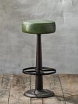 Nkuku Narwana Leather Round Stool