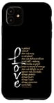 Coque pour iPhone 11 1 Corinthians 13 Verset de la Bible Love is Patient Love is Kind