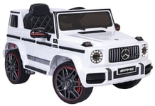 MERCEDES AMG G63 sähköauto lapsille, valkoinen