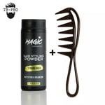 Magic Hair Styling Powder Dust Wax & Volume Mattifying + Hair Styling Comb Set