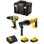 Kit DWK222 (DCD996 DCH133 2 x 5,0 Ah DCB115 tstak vi) - Dewalt