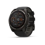 Garmin Fēnix® 8 - 47 mm Solar Sapphire GPS Klokke | Fri frakt over 1599 kr | Løpeklokker