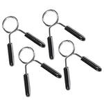 Huante Paquet de 4 Colliers Une Ressort pour HaltèRes, Pinces Une Clips pour HaltèRes d'exercice pour Poids HaltèRes Gym Fitness Formation HaltéRophilie