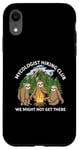 Coque pour iPhone XR Mycologist Hiking Club We Might Not Get There Paresseux