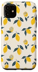 Coque pour iPhone 11 Motif citron esthétique – Citrons jaunes d'été