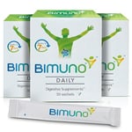 Bimuno Daily Prebiotic for Gut Health | Bacterial Culture Food Supplements | High Fibre Tasteless Soluble Powder | Vegetarian, Halal | Digestive Health | 3-Month Trial