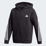 adidas Boy's 3 Stripe Full Zip Hoody Sweatshirt - Size 15-16 Years