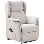 Orense - Fauteuil Relax Electrique Releveur Tissu Gris Clair