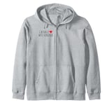 I ACTUALLY LOVE (HEART) WEST VIRGINIA – American State Zip Hoodie