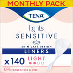 TENA Lights Light Liner, 140 Incontinence Liners  28 x 5 packs for Women with