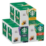 STARBUCKS Black Cup Variety Pack by NESCAFÉ Dolce Gusto Coffee Pods 6 x 12 (72 Capsules) - Amazon Exclusive