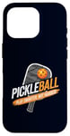 Coque pour iPhone 16 Pro Pickleball Play Smarter Not Harder Funny pour hommes et femmes