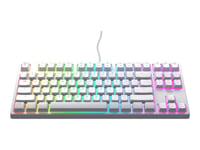 Cherry Xtrfy K4v2 - Tangentbord - Rgb - 80% - Tkl - Bakgrundsbelyst - Usb - Qwerty - Amerikansk - Tangentbrytare: Cherry Mx2a Red - Vit