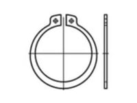 Toolcraft To-9988737 Sikringsringe Indvendig Diameter: 60.8 Mm Din 471 Rustfrit Stål 10 Stk