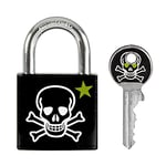 Master Lock 3430EURDSKULL Cadenas à Clés avec Tête de Mort, Tête de Mort, 5,3 x 3 x 1,5 cm