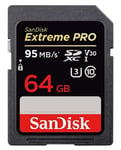 Sandisk Extreme Pro SDXC 64GB Up To R170MB/S W90MB/S SD Card UHS-I V30