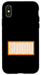 Coque pour iPhone X/XS Orange SAYNOMO (Say No More) Orange Color Graphic