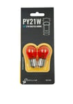 Ampoule PY21W monofil ambré 12V (lot de 2) - Réf. 830