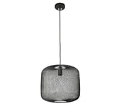 Urban Living MORDERN SPIRIT LAMPE SUSPENSION CYLINDRE METAL NOIR 34X34X115CM