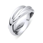 Essens - Bague 3 Anneaux - Argent Massif 925 Millièmes - Disponible de la taille 50 à 60 (FR) - Bijou Femme