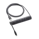 Cablemod Classic Coiled Cable - Carbon Grey 1.5m. Usb A Usb C Grå