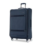 American Tourister Whim Softside Expandable Luggage with Spinner Wheels, Navy Blue, Large Spinner, Whim Softside Expandable Luggage with Spinner Wheels