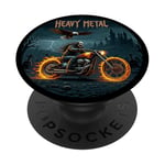 Heavy Metal Thrash Hard Rock Horreur Rocker Tenue moto PopSockets PopGrip Adhésif