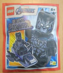 POLYBAG LEGO MARVEL AVENGERS FIGURINE MINIFIGURE FOIL 242316 BLACK PANTHER NEUF