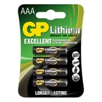 Lithium AAA Battery 1,5V 4-pack