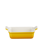 Le Creuset Rektangulär ugnsform Heritage stengods 19cm Nectar Gul