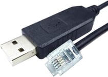 Câble de commande USB vers RJ11 RJ12 pour Celestron Nexstar eq6 PC Link vers câble convertisseur série RS232