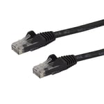 0065030846431 StarTech.com 15m CAT6 Ethernet Cable - Black CAT 6 Gigabit Etherne