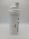 THE PROTEIN WORKS White & Gold Shaker | Durable Protein Shaker | 700Ml C36