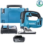 Makita DJV182 18V LXT Brushless Jigsaw With 1 x 6.0Ah Battery, Charger & Case