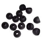 Xcessor Medium Replacement Silicone Earbuds - Black (Pack of 7 Pairs)