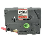 vhbw Ruban compatible avec Brother PT E110, E100B, E115, E105, E100, E100VP imprimante d'étiquettes 12mm Or sur Rouge cloche