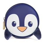 Kids Travel Purse Keyring Keychain Zipper Blue Penguin boppi Tiny Trekker