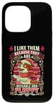 Coque pour iPhone 13 Pro Jack Russell Terrier Père Noël en peluche pour chien