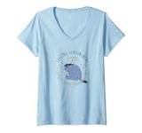 Womens Disney Winnie The Pooh Eeyore Flower Wreath Sentimental V-Neck T-Shirt