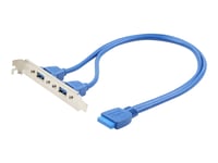 Cablexpert - Usb-Panel - 20-Stifts Usb 3.0 Överdel (Hona) Till Usb Typ A (Hona) - 45 Cm