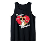 Cheetahs Are My Valentine Cute Cheetah Valentines Day Tank Top