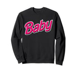 Pink Baby Design For Cute BDSM DDLG ABDL Diaper Lover Sweatshirt