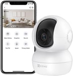 Caméra Surveillance WiFi Intérieure 360°, FHD 1080P, Camera WiFi 2.4Ghz, Vision Nocturne, Détection de Mouvement Suivi Intelligent, Audio Bidirectionnel, Compatible avec Alexa pour Bébé/Animaux