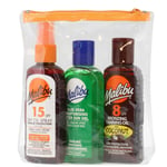 Malibu Sun  Tanning Essentials with Dry Oil Spray Medium Protection ,after Sun